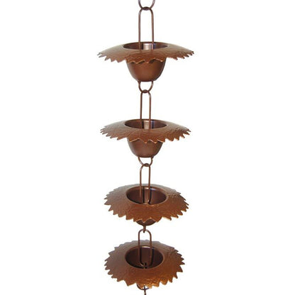 Leaf Lip Cup Rain Chain 3X96