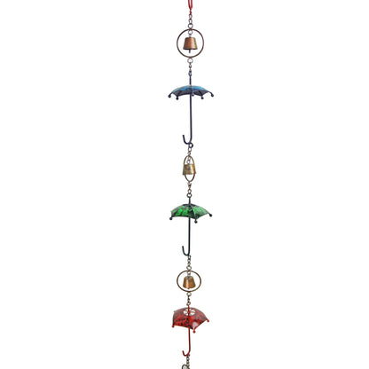 Multicolor Umbrella Rain Chain