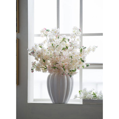 40" Artificial Cherry Blossom Stem, Cream