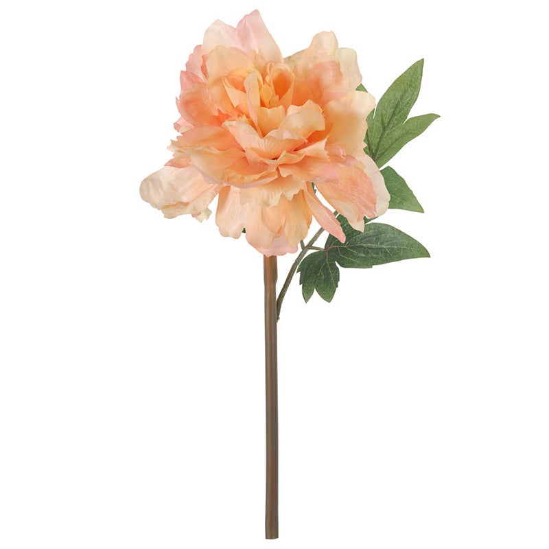 Almost Real 14" Peony - Peach