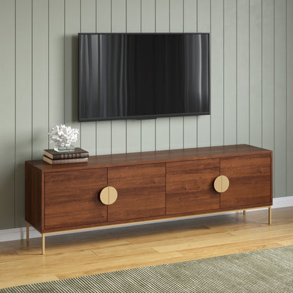 40% Off Priya Entertainment Unit, 4 Door, Walnut