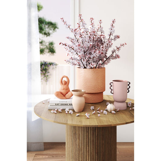 Anika Round Coffee Table, Mango Wood, Natural