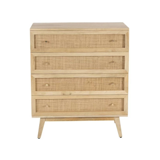 2SP0302M, Raphia Chest Of Drawers, 5 Drawers, Natur