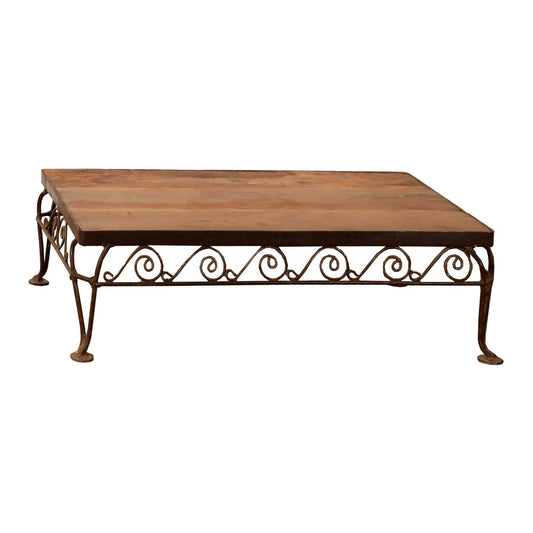 RS-056048, Iron Table With Wooden