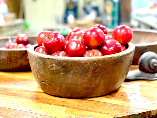 One Piece Wooden Hand Carved Bowl