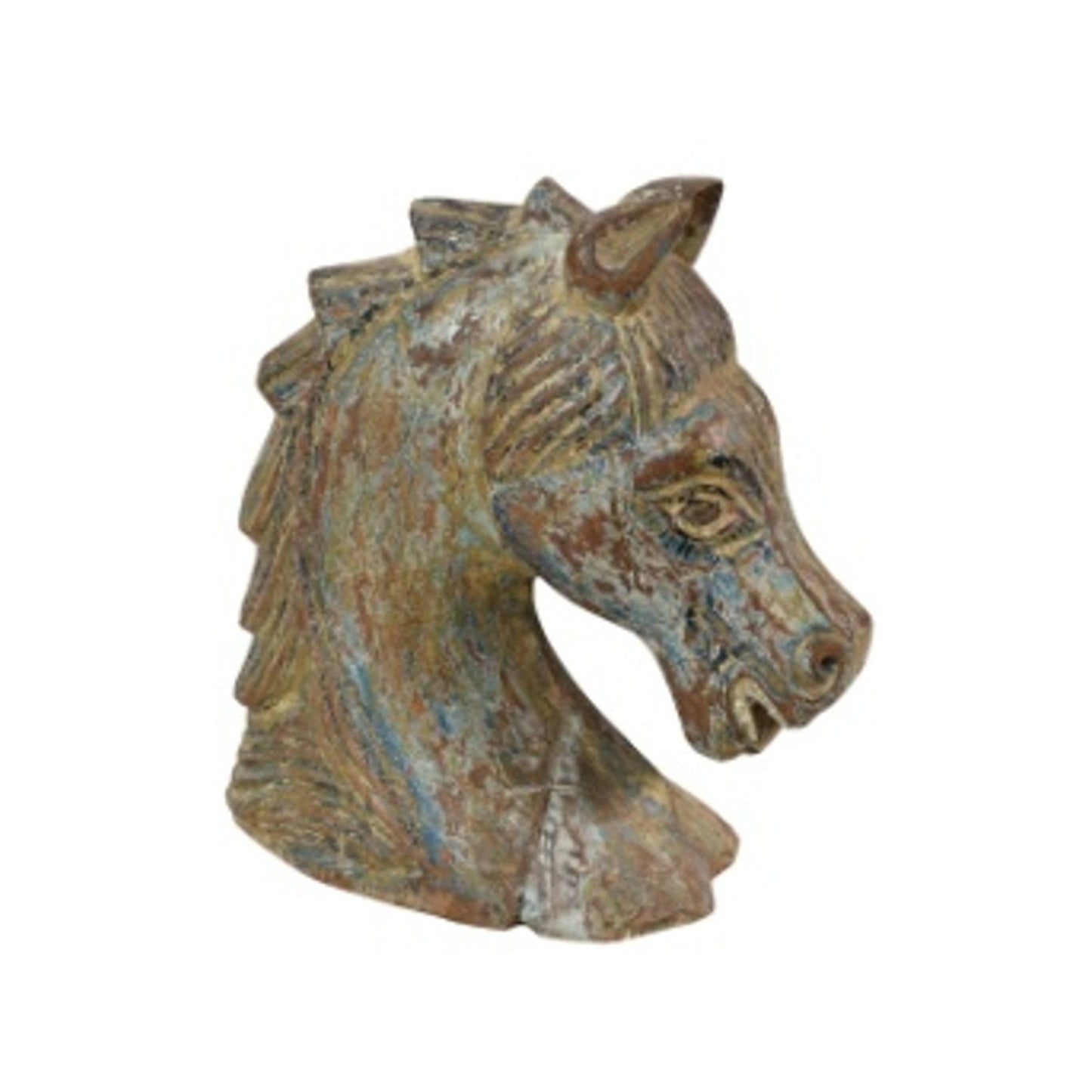 RS045067, Art. Wooden Horse Head, Mango Wood - iDekor8