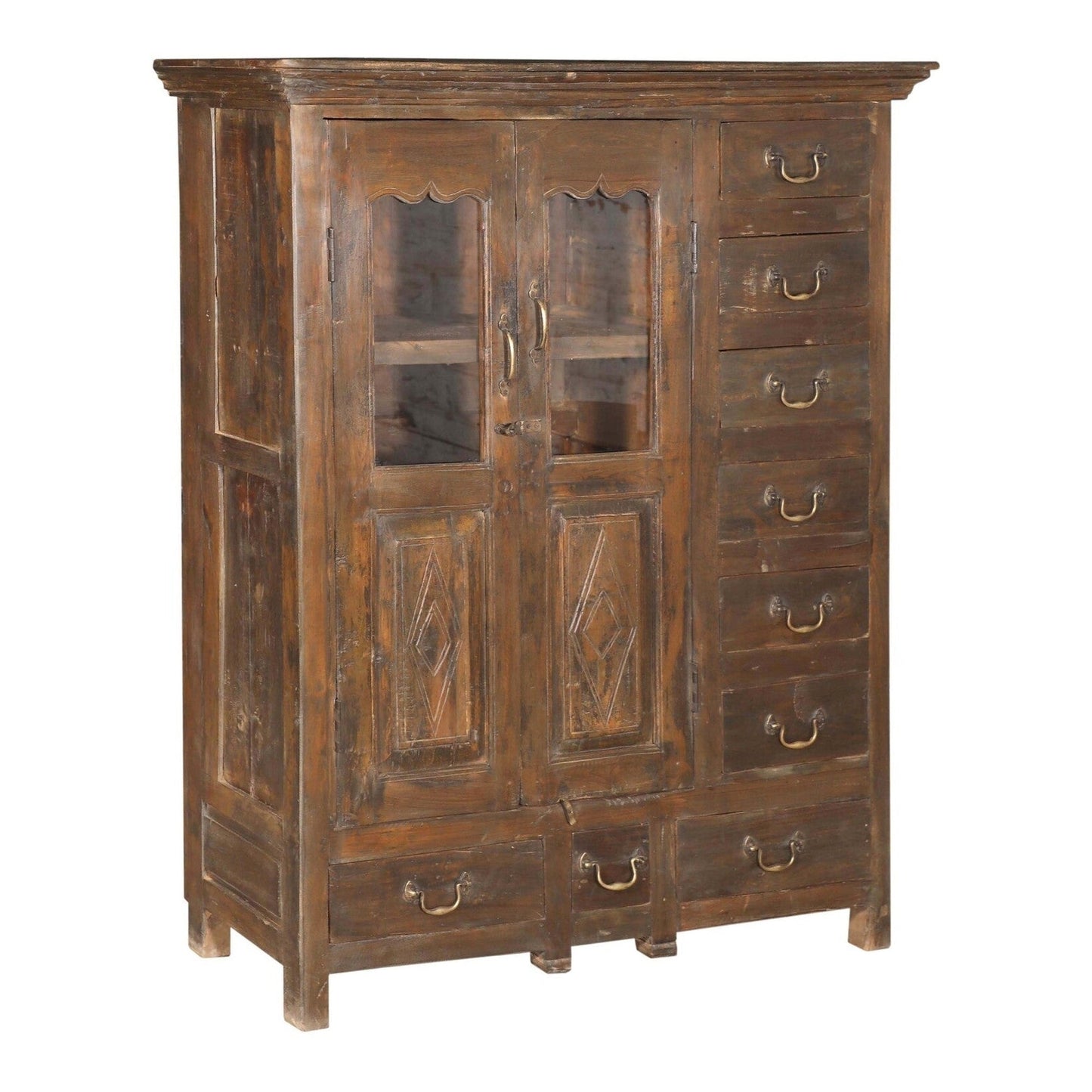 RM-060976, Wooden Cabinet With Glass