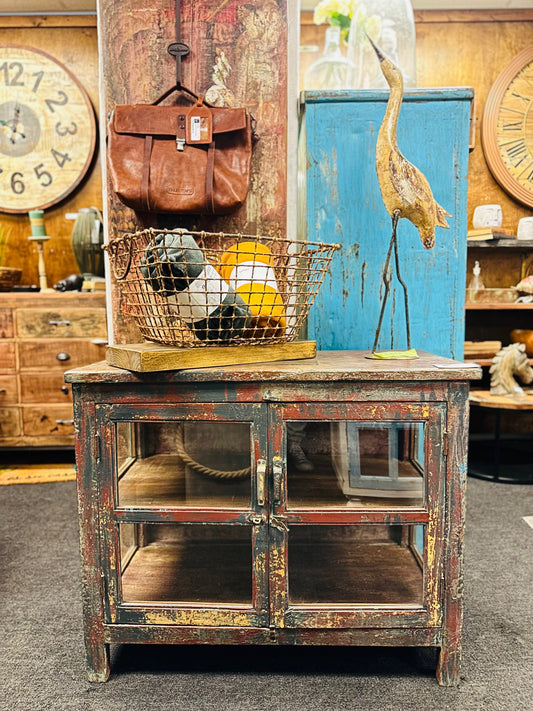 RM-061075, Wooden Cabinet With Glass