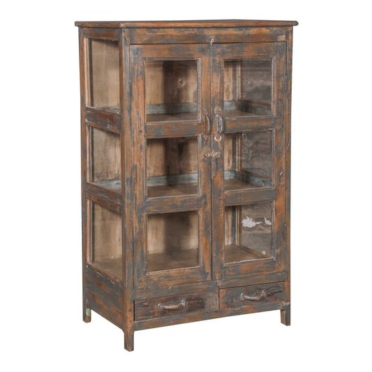 RM-062296, Wooden Cabinet With Glass