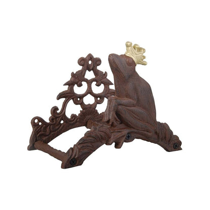 Hoseholder Frog King Antique Rust