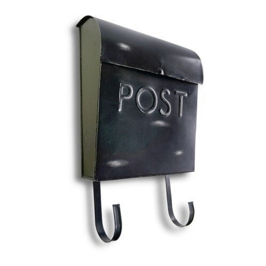 Black Rustic Euro Mailbox POST