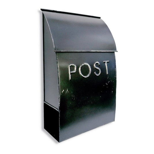 Milano Mailbox Rustic Black With POST