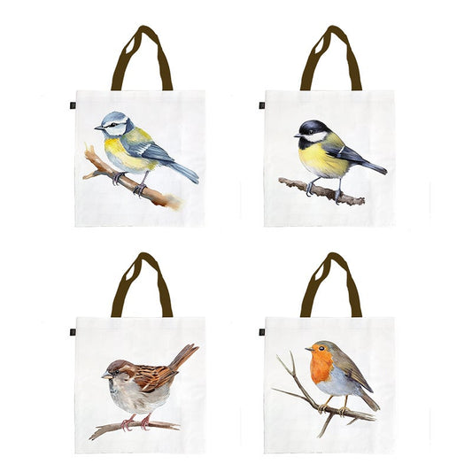 Shopping Bag Watercolour Bird Ass.
