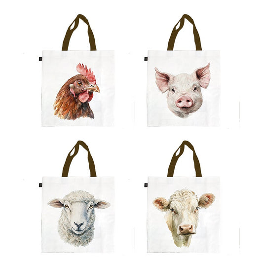Shopping Bag Watercol. Farm Ass.