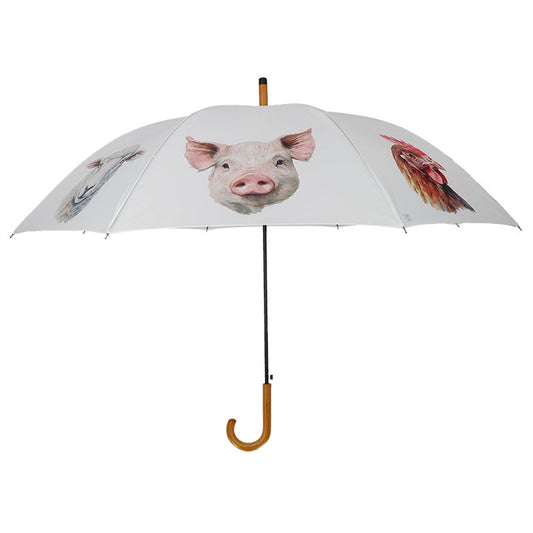 Umbrella Watercolour Farm Animals