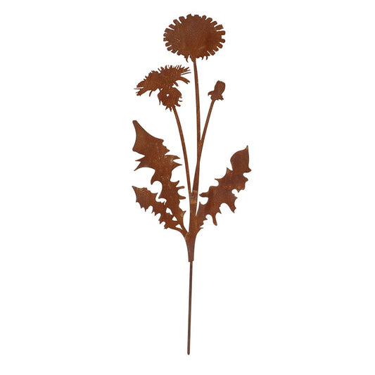 Rust Garden Stake Dandelion
