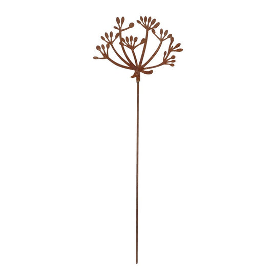 Rust Garden Stake Cow Parsley