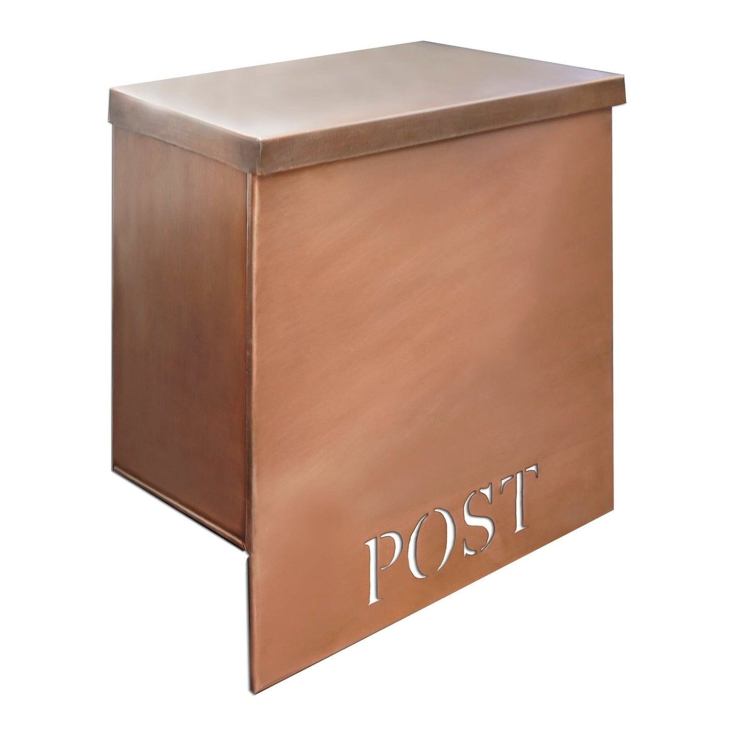 Stanley Iron Mailbox, Antique Copper, W/Cut, Last Chance