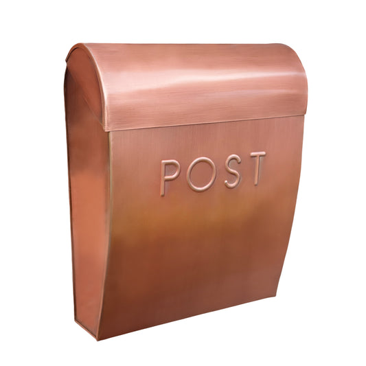 Sylvia Large Euro Mailbox Antique Copper