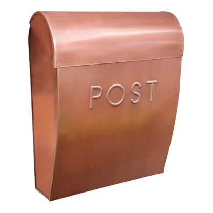 Sylvia Large Euro Mailbox Antique Copper