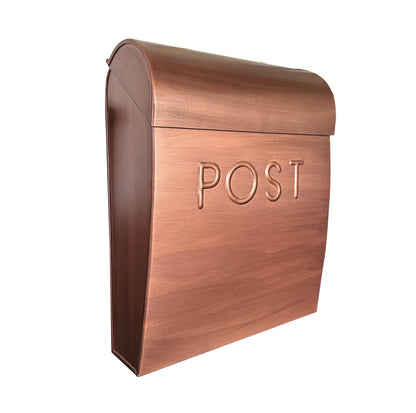 Sylvia Small Euro Mailbox, Copper