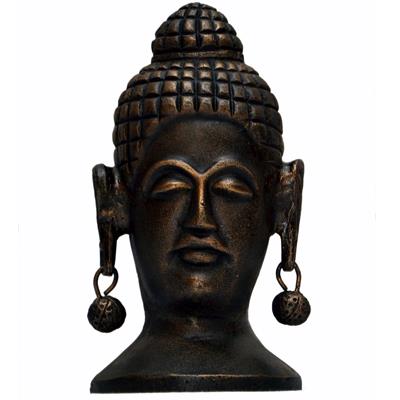 Buddha Face Ball Earrings, OS, Last Chance