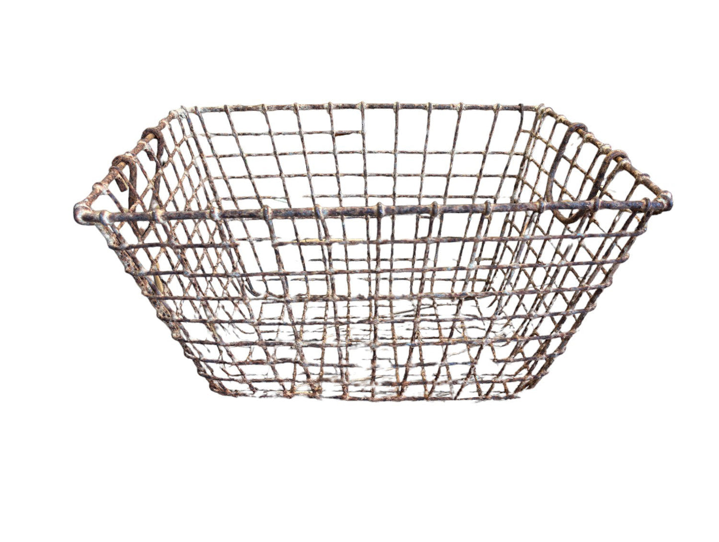 Vintage French Oyster Metal Crate