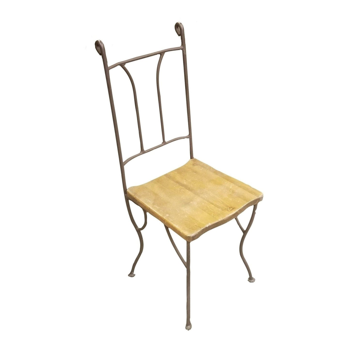 Vintage Mexican Dining Chair, Solid Metal Frame