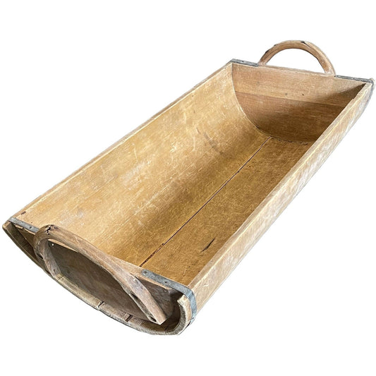 Wooden French Dough Bowl With Handle, 40 in