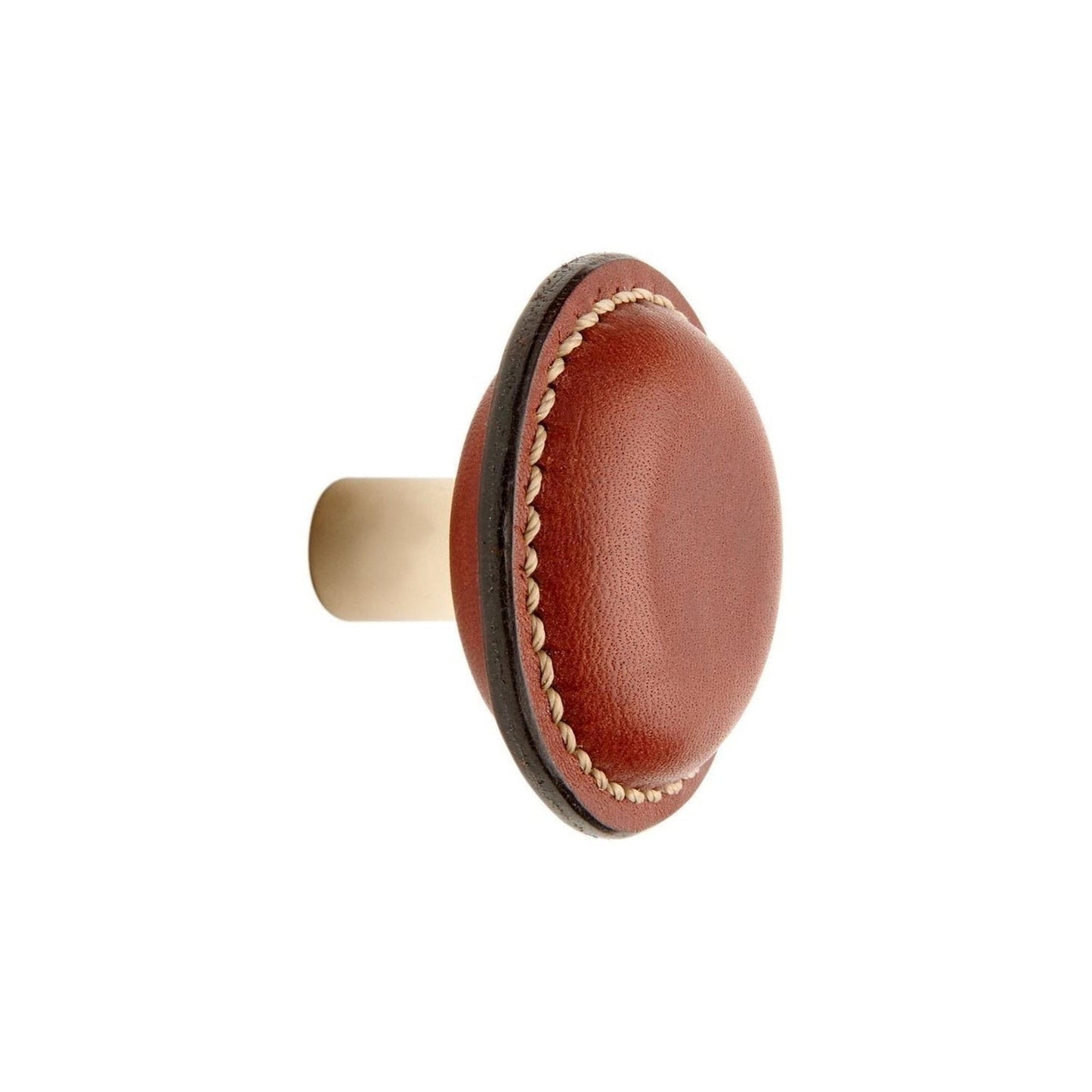 Genuine Leather/Iron Knob, Brown