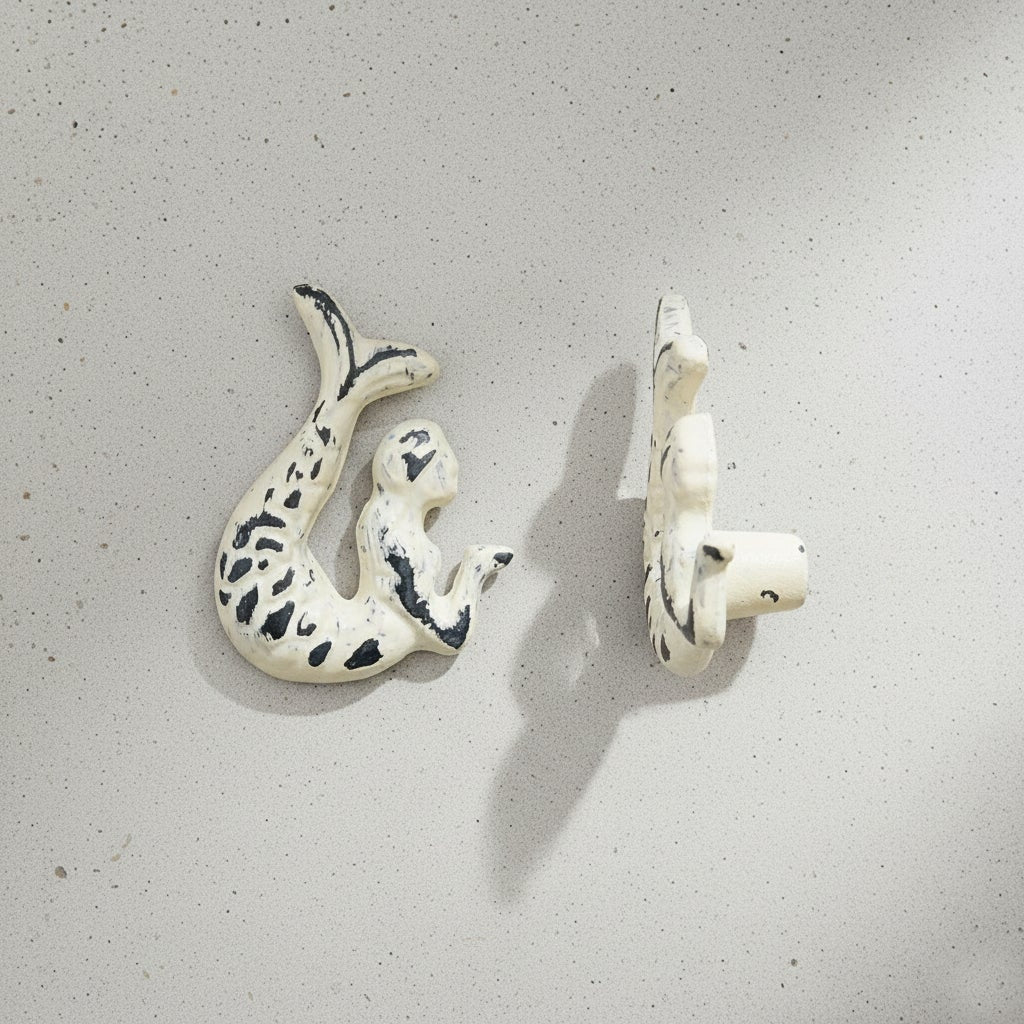 Mermaid Knob Metal Cream, Last Chance