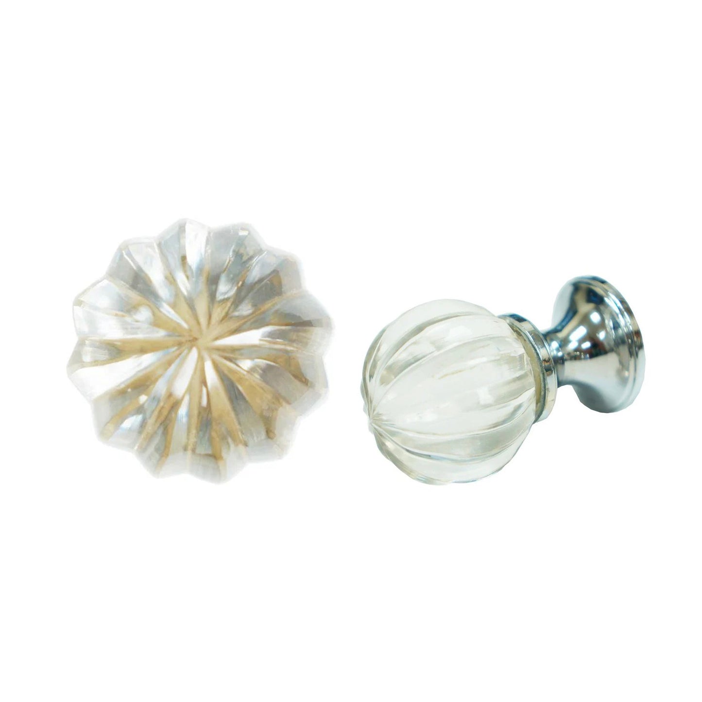 Cynthia Pleat Glass Knob