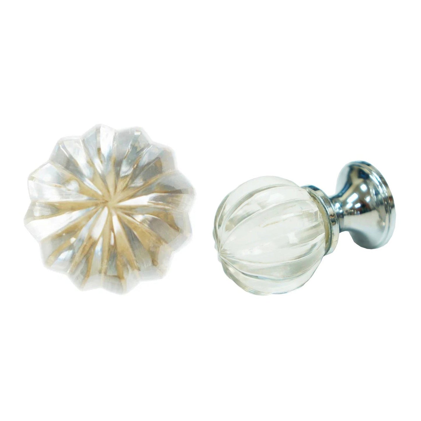 Cynthia Pleat Glass Knob