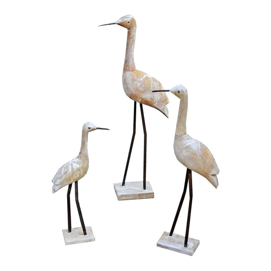 Wooden Decorative Heron Set/3