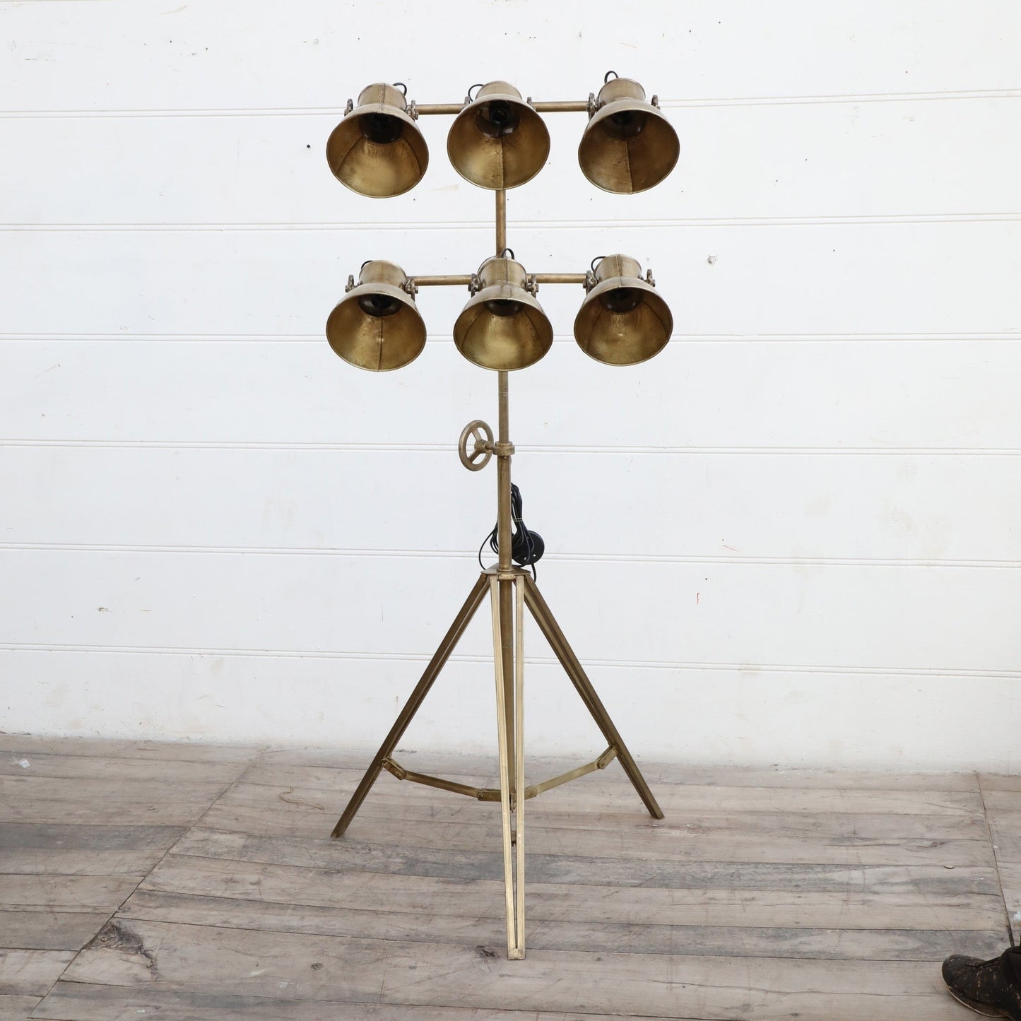 Industrial Tripod Floor Lamp