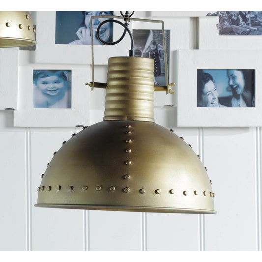 Hanging Pendant Lamp, Brass Finish