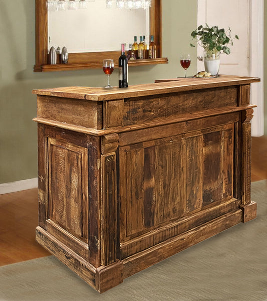 Rustic Mango Wooden Bar Counter