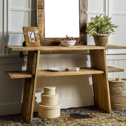 59 in Reclaimed Wood Console Table