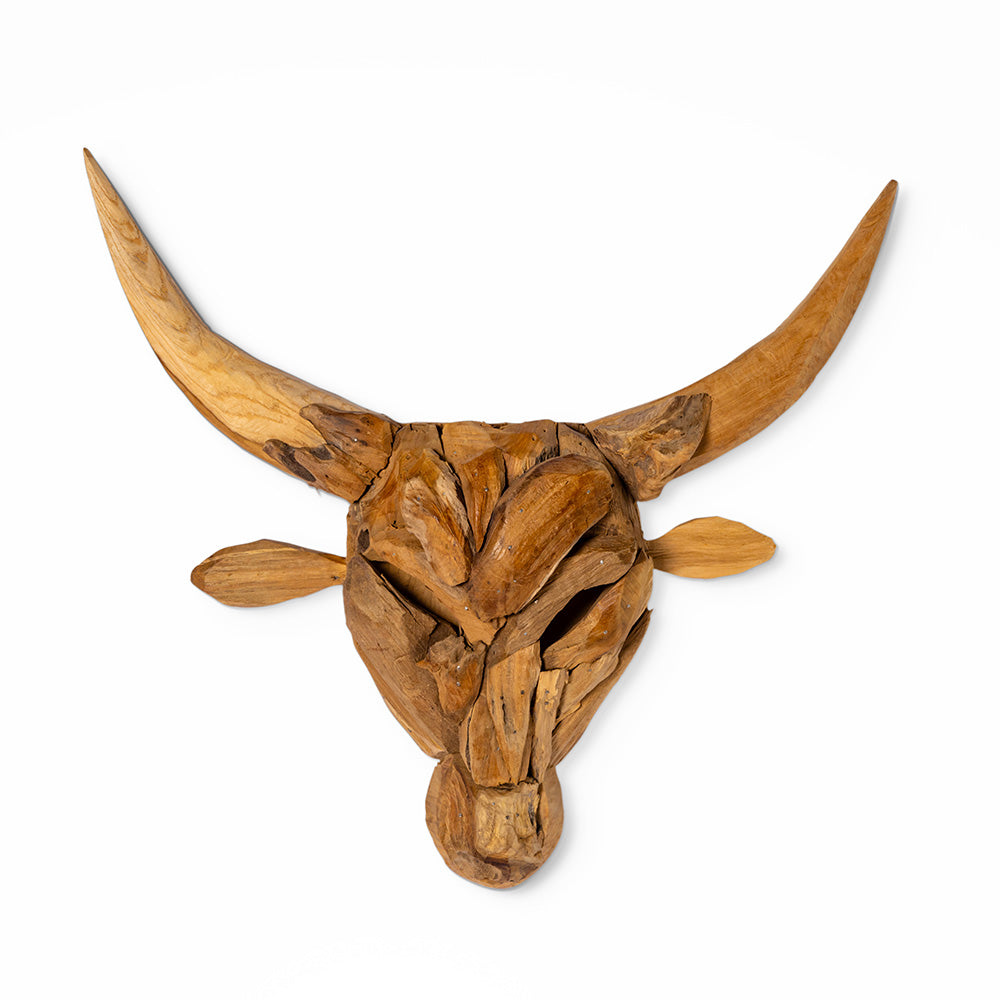 Reclaimed Wooden Wall Decor, Cow