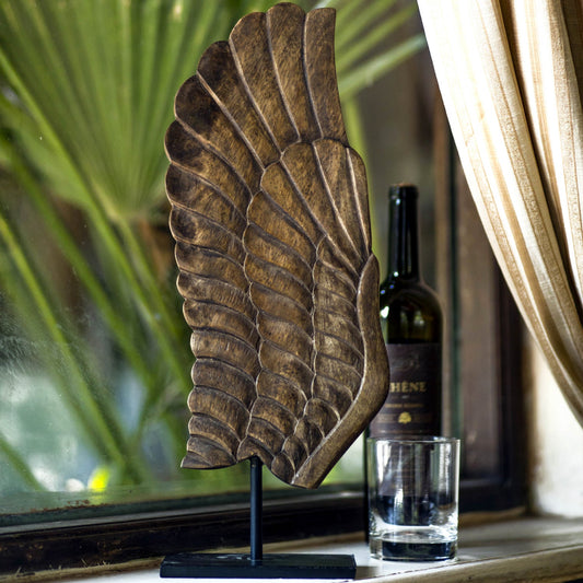 Wooden Wing Sculpture