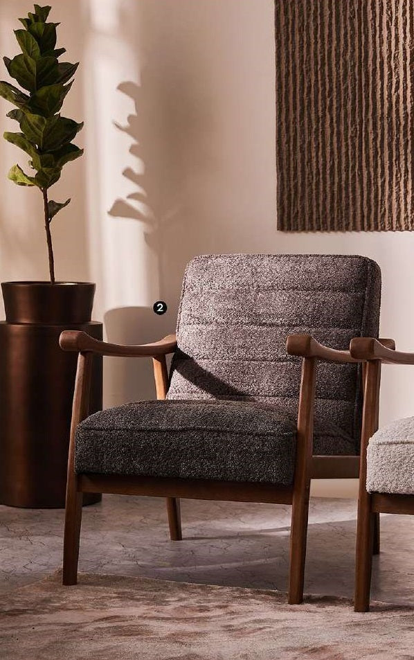 Petal Path Armchair, Grey