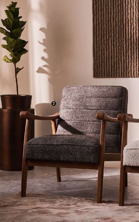 Petal Path Armchair, Grey