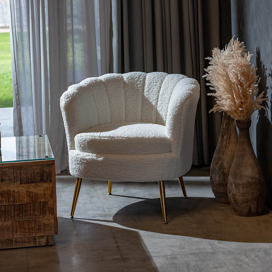 Alder Arbor Armchair, Ivory