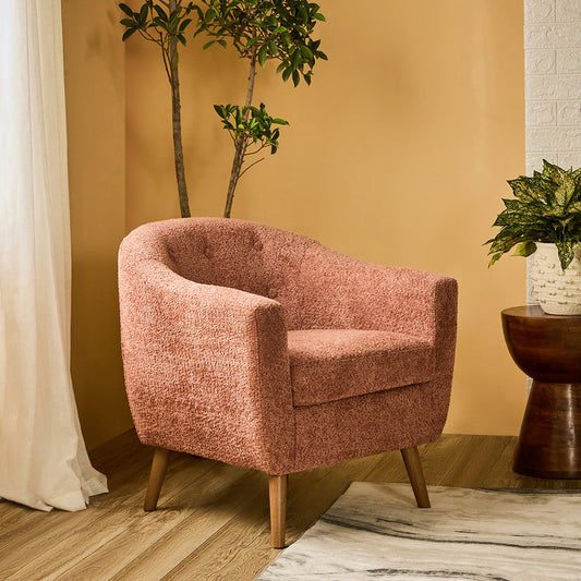 Felix Faux Chair, Dusty Rose Brown