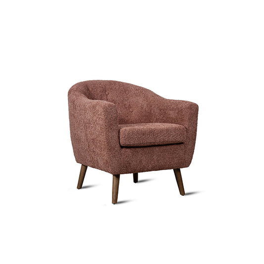 Felix Faux Chair, Dusty Rose Brown