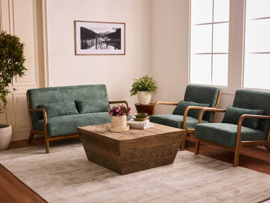 Blue Betty Arm Chair, Green