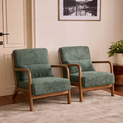 Blue Betty Arm Chair, Green