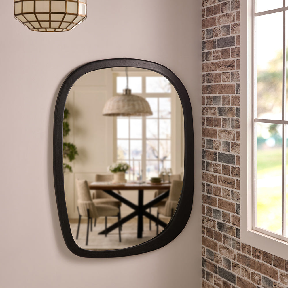 Mango Frost Mirror Frame, Black