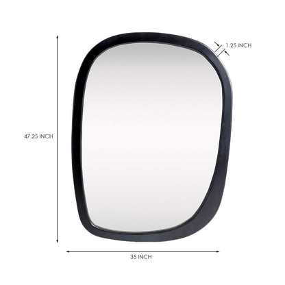 Mango Frost Mirror Frame, Black