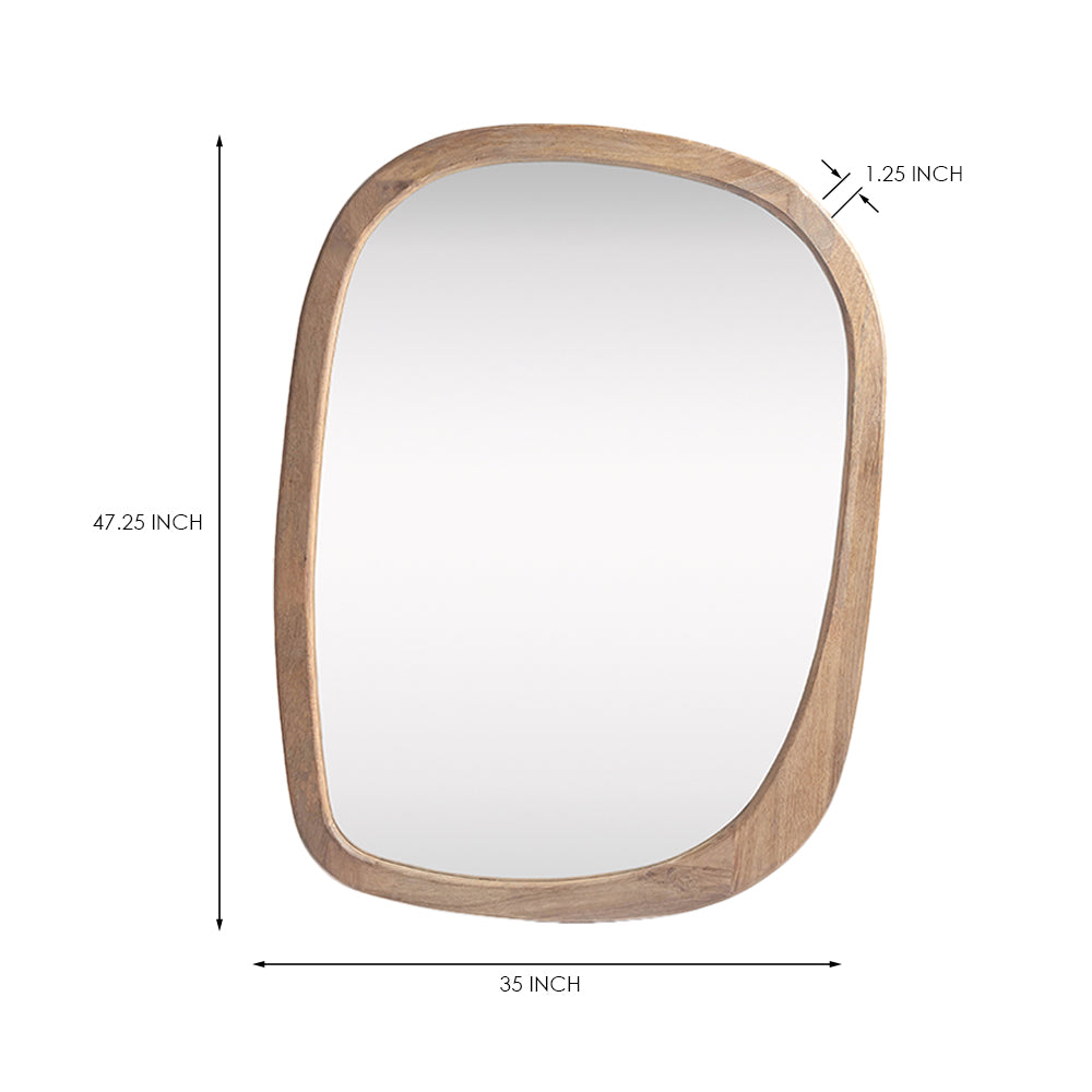 Mango Frost Mirror Frame, Natural